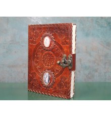 Taşlı Deri Defter