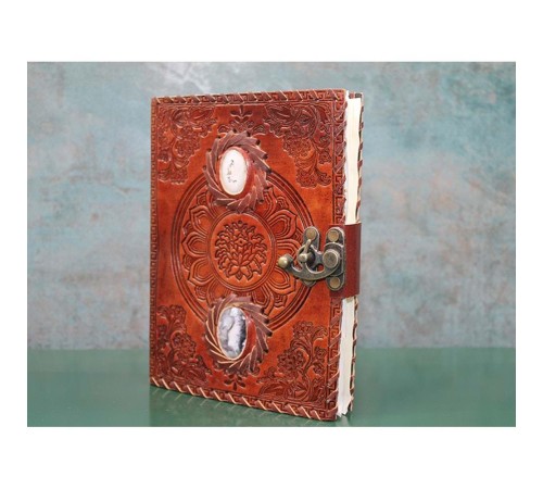 Taşlı Deri Defter