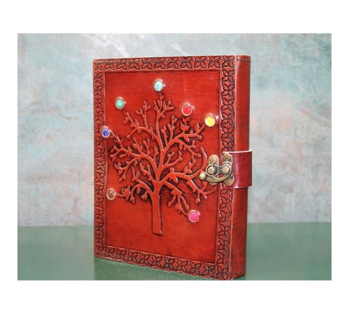 Taşlı Deri Defter