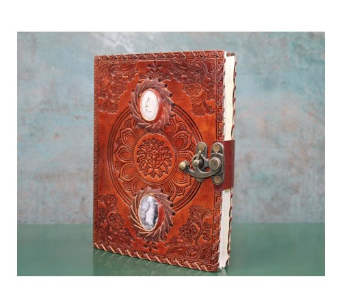 Taşlı Deri Defter