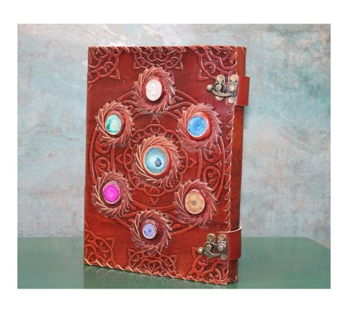 Taşlı Deri Defter