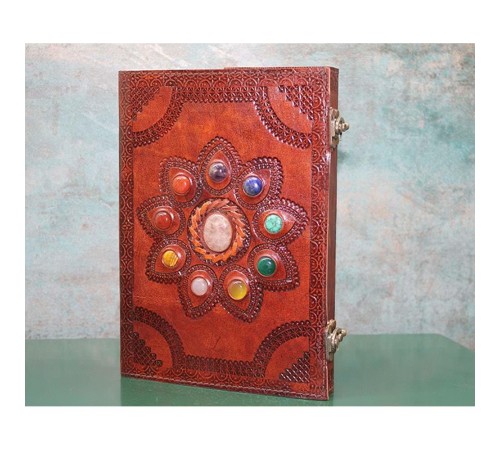 Taşlı Deri Defter