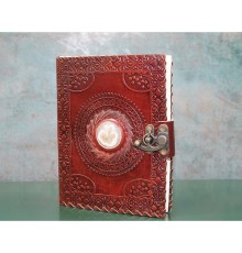 Taşlı Deri Defter