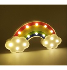 Rengarenk Gökkuşağı Bulut Led Işıklı Gece Lambası
