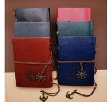 Deri Pusula Tasarımlı Defter