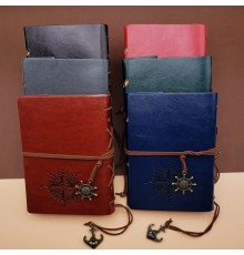 Deri Pusula Tasarımlı Defter