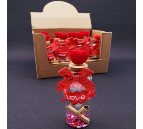 Love Kalpli Dilek Şişesi
