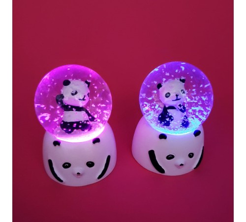 Mini Işıklı Panda Kar Küresi