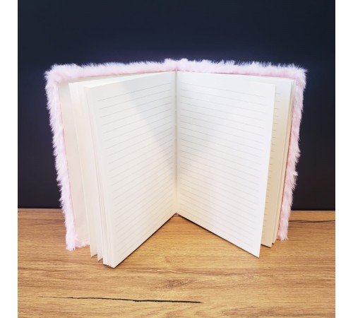 Love Tasarımlı Peluş Defter
