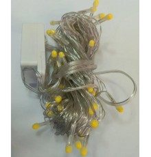 10m 100 Led Damla Uçlu Led Işık BEYAZ IŞIK Şeffaf Kablo