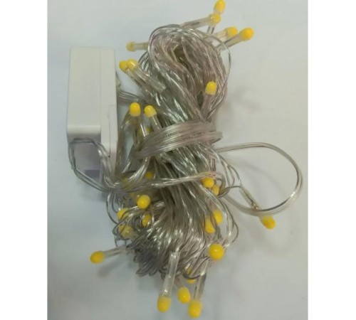 10m 100 Led Damla Uçlu Led Işık BEYAZ IŞIK Şeffaf Kablo