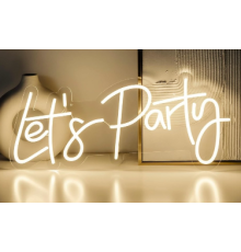 LET'S PARTY Yazılı Neon Led