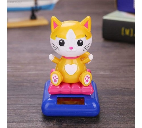 Güneş Enerjili Solar Sallanan Kedi