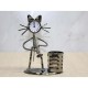 Metal Kedi Müzisyen Saat Ve Kalemlik