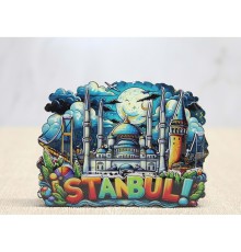 Ahşap İstanbul Temalı Magnet