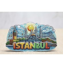 Ahşap İstanbul Temalı Magnet