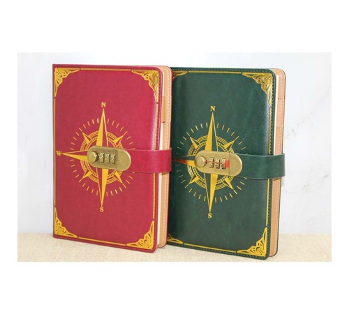 Özel Tasarım Şifreli Deri Defter