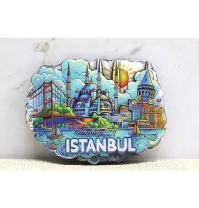 Ahşap İstanbul Temalı Magnet