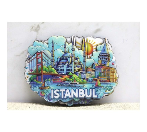 Ahşap İstanbul Temalı Magnet