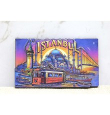 Ahşap İstanbul Temalı Magnet