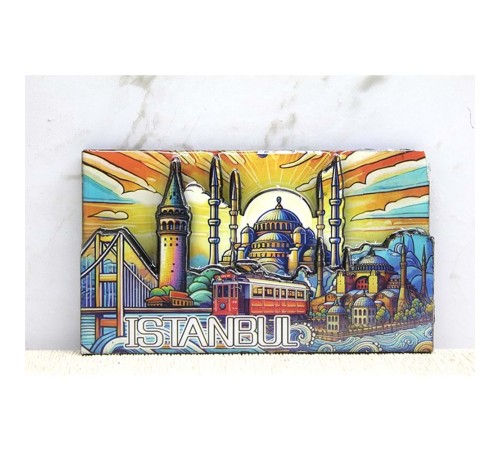Ahşap İstanbul Temalı Magnet