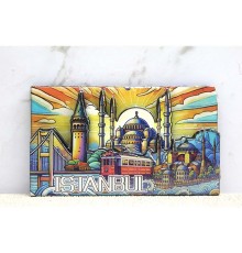 Ahşap İstanbul Temalı Magnet