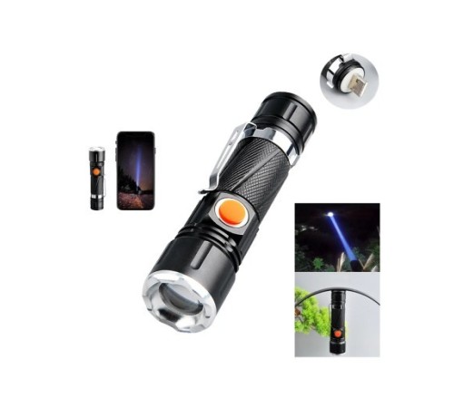 P50 LED ŞARJLI MIKNATISLI USB EL FENERİ
