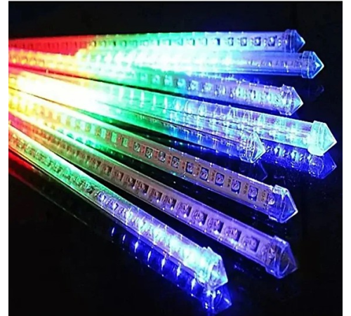 8 Adet Meteor Kayan Tüp Led Ağaç Bahçe Solar Güneş Enerjili Led S-12