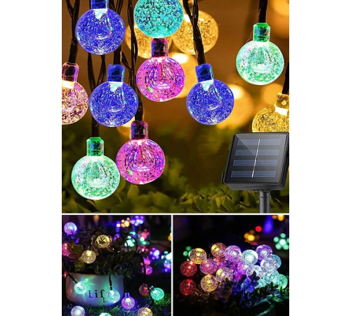 Güneş Enerjili Top 50 Led Bahçe Aydınlatma 7 Metre S-40