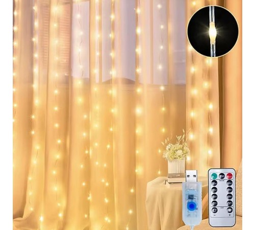 3x3 Perde LED Kumandalı PL-14