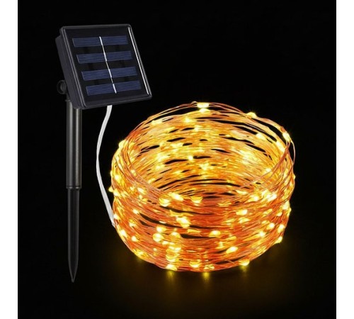 Güneş Enerjili Balkon Bahçe Peri LED 20 Metre S-20