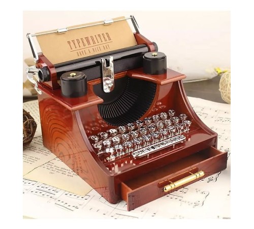 Daktilo Şeklinde Büyük Müzik Kutusu N-26