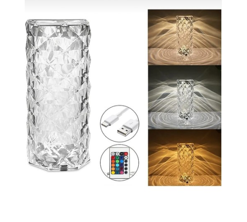 Kristal Led Dokunmatik Masa Lambası