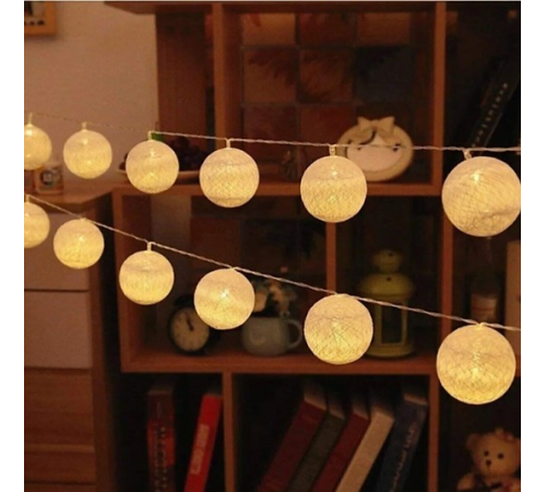 Top Led Oda Süsleme Işıklı Top Aydınlatma 1,5 Metre