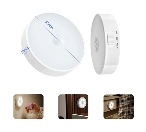 Hareket Sensörlü 8 Ledli Usb Şarjlı Beyaz Işık