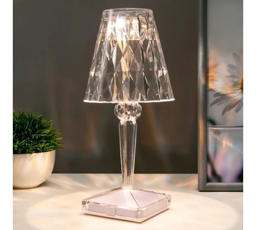 Kristal Led Şarjlı Masa Üstü Lamba