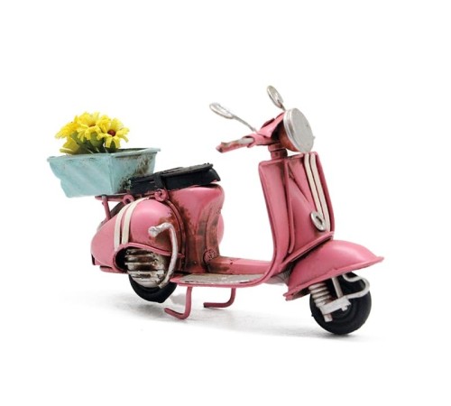 Dekoratif Metal Scooter