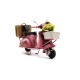 Dekoratif Metal Scooter Önü Sepetli