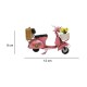 Dekoratif Metal Scooter Önü Sepetli
