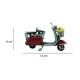 Dekoratif Metal Scooter Önü Sepetli