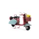 Dekoratif Metal Scooter Önü Sepetli