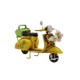 Dekoratif Metal Scooter Önü Sepetli