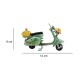 Dekoratif Metal Scooter Önü Sepetli