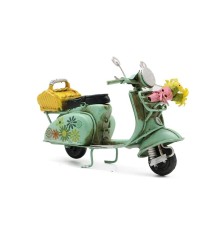 Dekoratif Metal Scooter Önü Sepetli