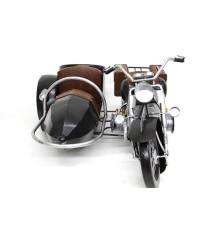 Dekoratif Metal Motosiklet Sepetli