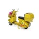 Dekoratif Metal Scooter Sepetli