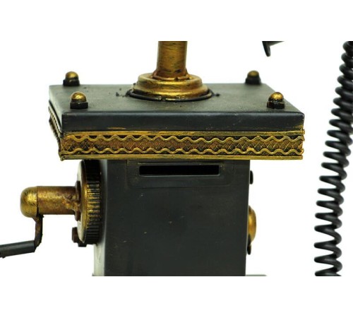 Dekoratif Metal Telefon Kumbaralı Kumbara Biblo Hediyelik