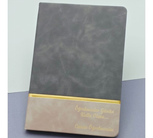 Öğretmenler Günü Hediyesi Yazılı Deri Defter