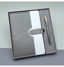 Kutulu Deri Defter Roller Kalem Set