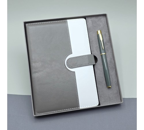 Kutulu Deri Defter Roller Kalem Set